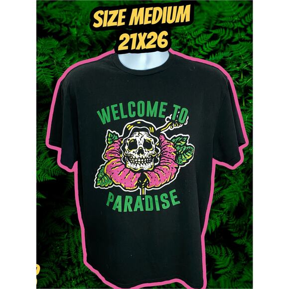 Welcome to Paradise Green Day Guns n Roses Concert Tour Shirt Size Small GnR - Picture 1 of 8